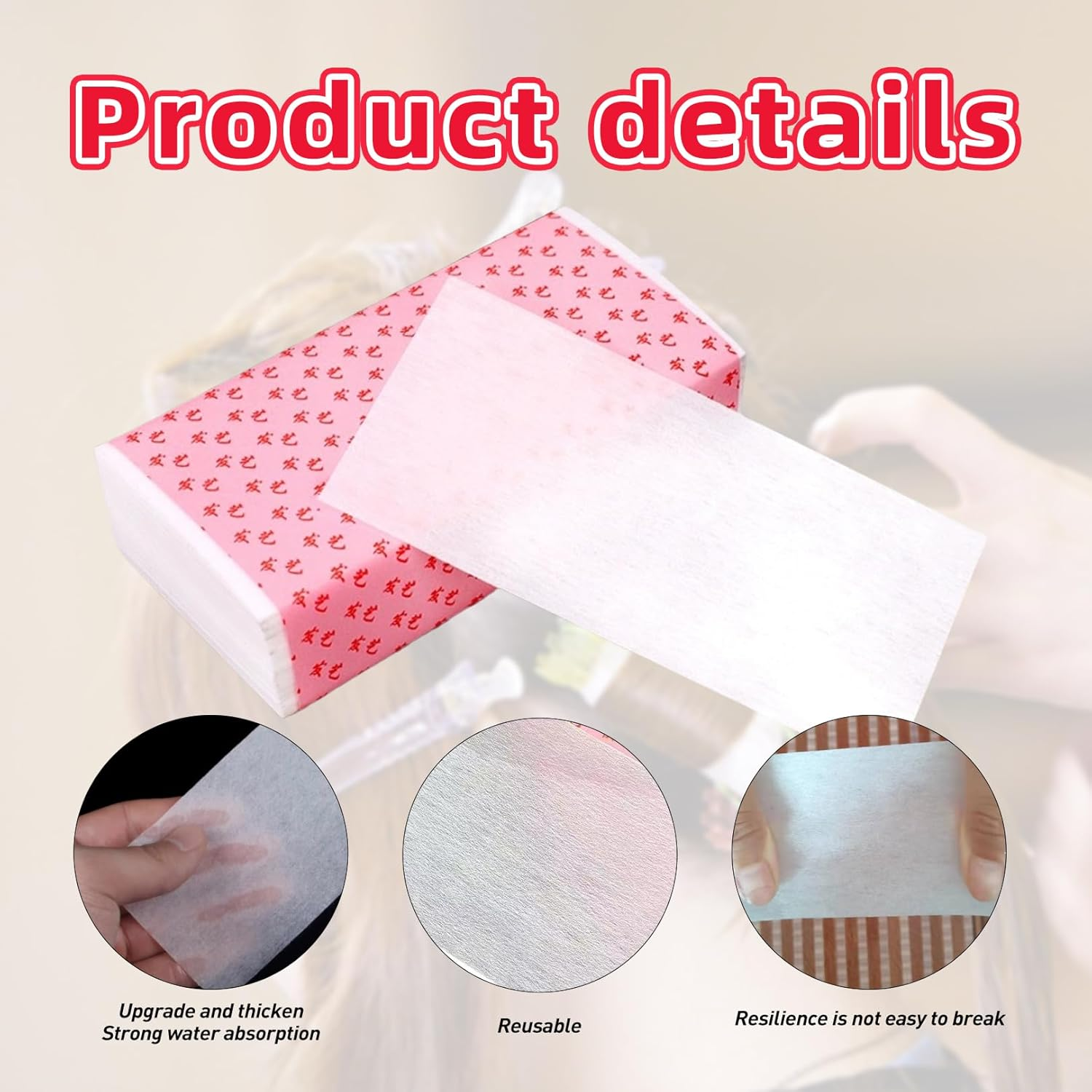 200 Pieces Lace Paper Perm, Perm Set Complete, Perm Paper, Hair Perm Paper for Perm Liquid, Salon Corrugated Paper Lace Papers, Hair Curling Paper for Home, Barber Shop image number 4