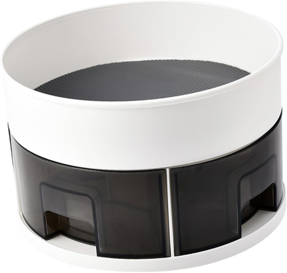 CIYODO Double Layer Spice Rack Rotating Storage Organizer for Kitchen Countertop for Seasoning Organizer Rack and Pantry Organisation image number 3