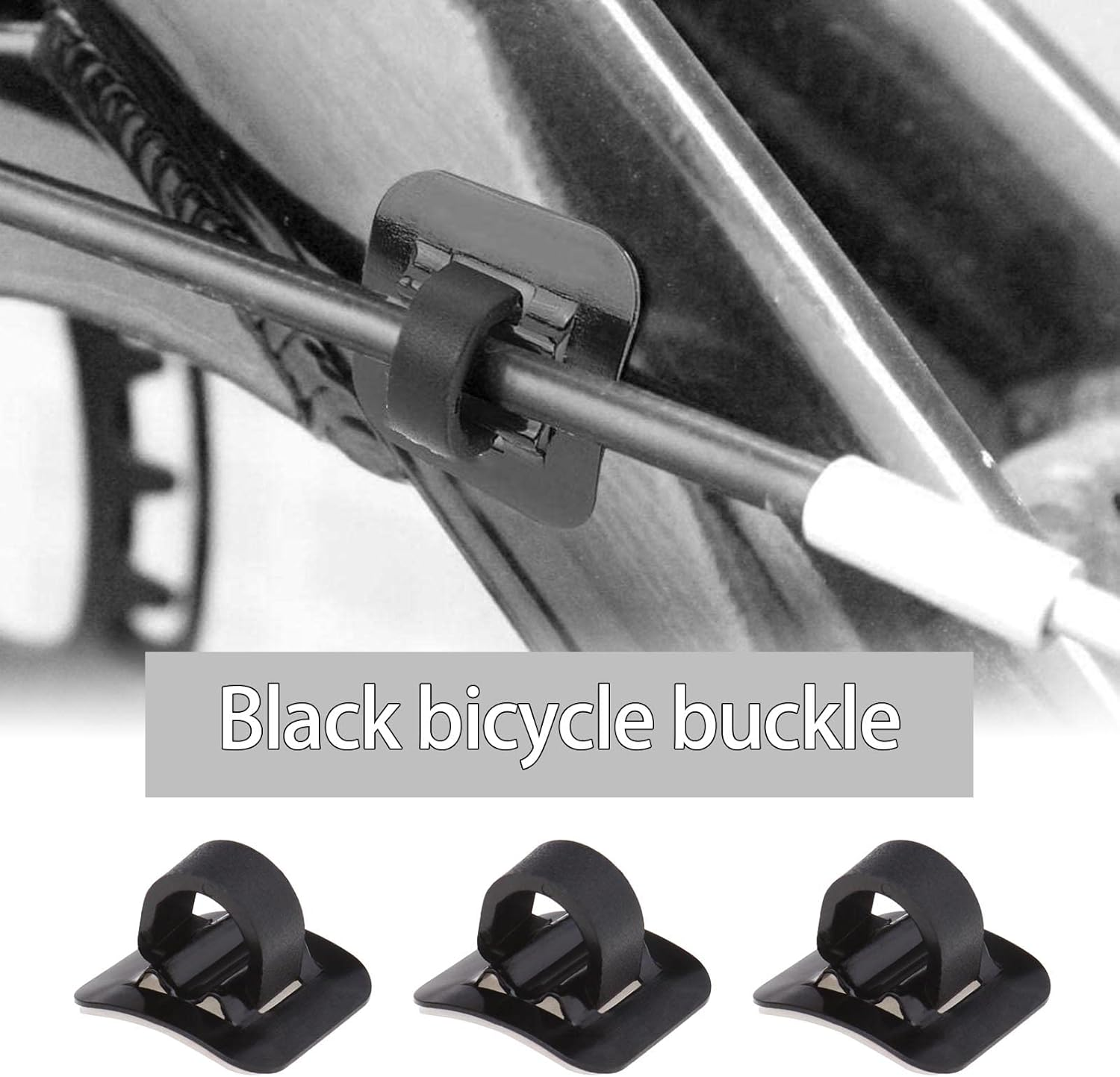 SING F LTD 6Pcs Bike C Clips Housing Hose Guide Clamps MTB Bicycle Bike C-Clips Buckle Brake Cable Line Guide Tubing Fixed Clamp Aluminum Alloy Bicycle Cable Clip image number 1