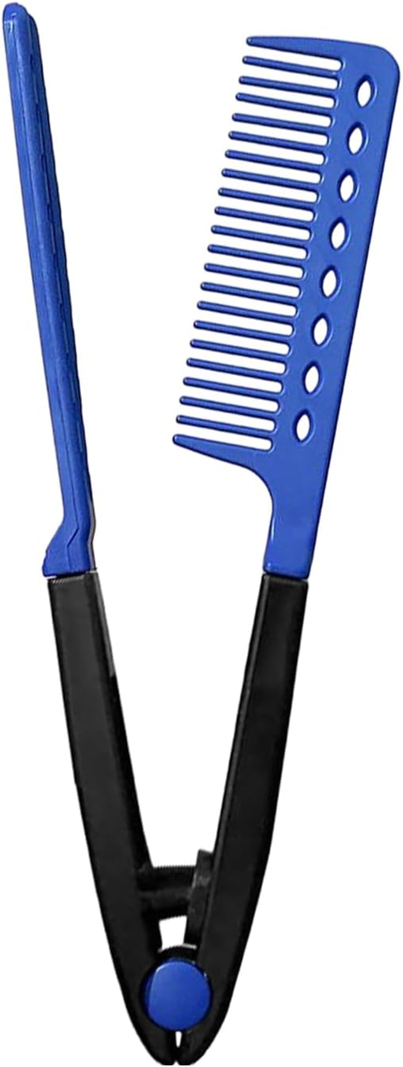 2 Pack V Shape Hair Straightening Combs Set, Flat Iron Comb Attachment Combs for Beautiful Tresses, Portable Hair Straightener Comb for Women'S Styling