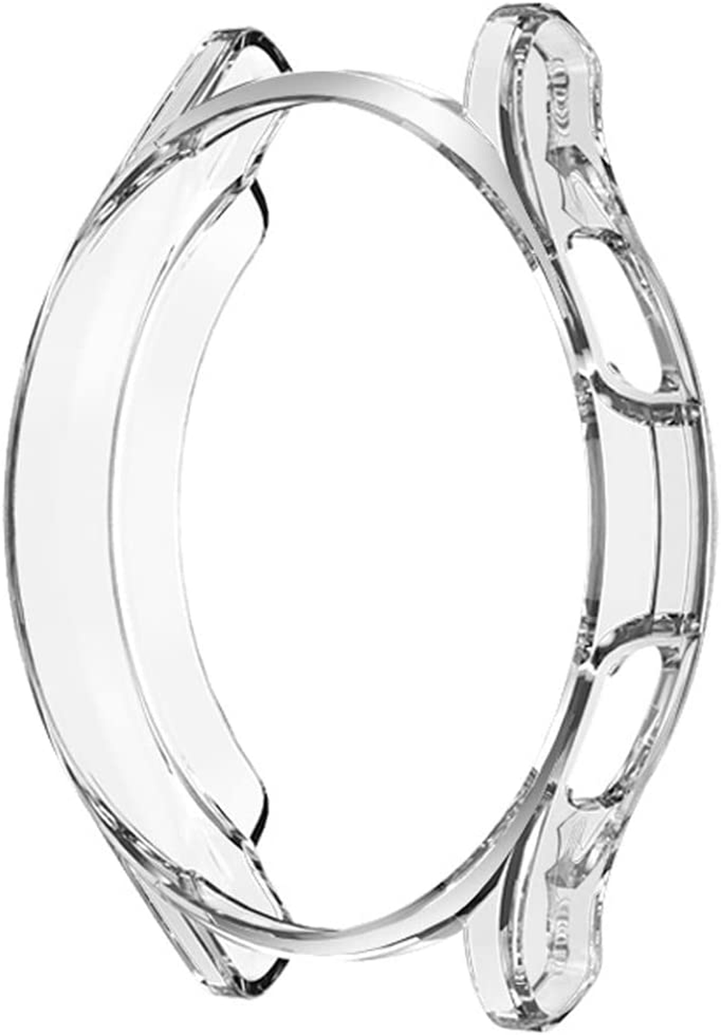 [2 Pack] for Samsung Watch 4 Classic 46Mm Case, Soft TPU Protective Cover Bumper Shell Compatible with Samsung Galaxy Watch 4 Classic 46Mm (Black+Transparent) image number 5