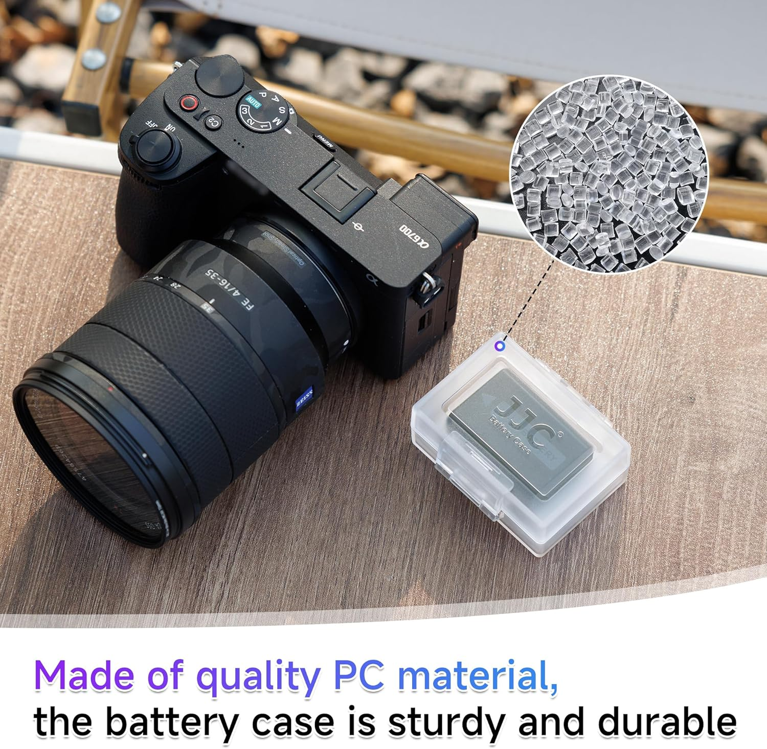 JJC Camera Battery Case Holder Box for Canon LP-E17 LP-E10 LP-E6 Lp-E6N,Nikon En-El15A En-El14,Fujifilm NP-W126 Np-W126S,Sony NP-FW50 NP-FW100 and More Camera Battery Pack below 2.36" X 1.65" X 0.94"