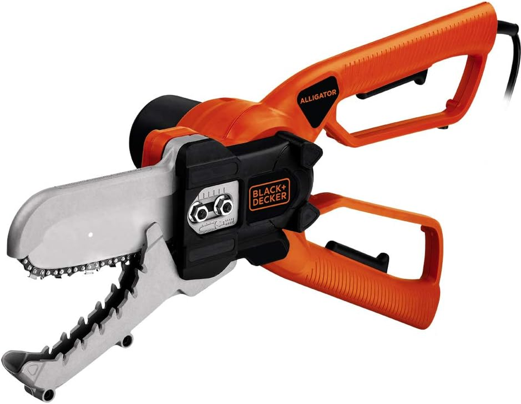BLACK+DECKER Alligator Powered Lopper 550 W with Chainsaw Cutting Performance in Fully Enclosed Bar and Chain GK1000-GB image number 2