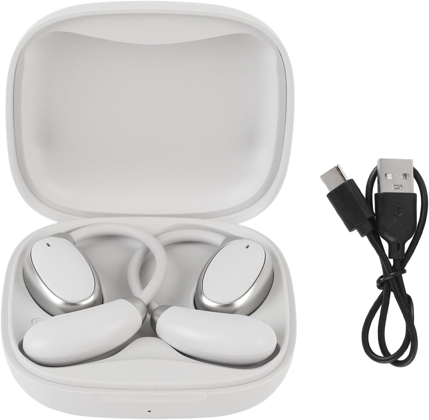 ASHATA AI Language Translation Earbuds, Translation Earbuds Real Time with 150 Languages, Online Simultaneous Translation Bluetooth Language Translator Earbuds, Two Way Translator Device image number 5