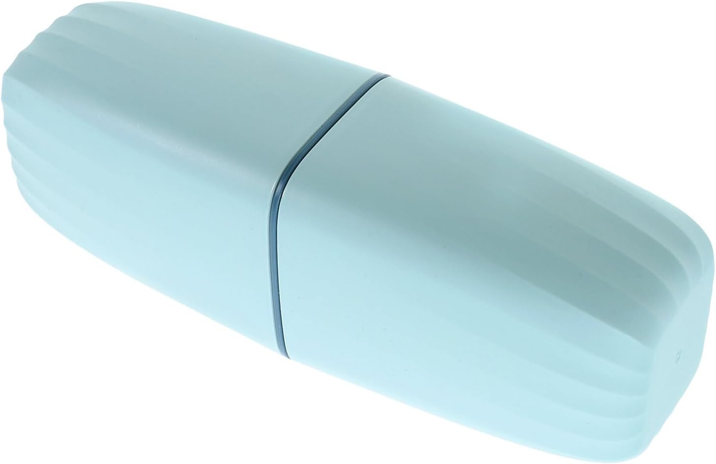 Portable Toothbrush Holder Case with Cover, Toothpaste Storage Cup for Travel, Business Trip, Bathroom - Turquoise image number 2