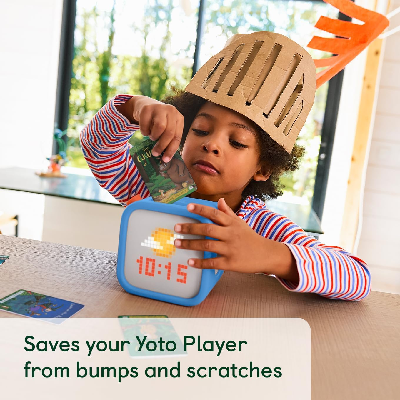 Yoto Adventure Jacket in Blue Bird (3Rd Gen.) &ndash; Accessory for Kids Yoto Player, Fitted Protective Sleeve Case Carrier, Anti-Slip Silicone Skin Cover with Easy-To-Carry Handle image number 3