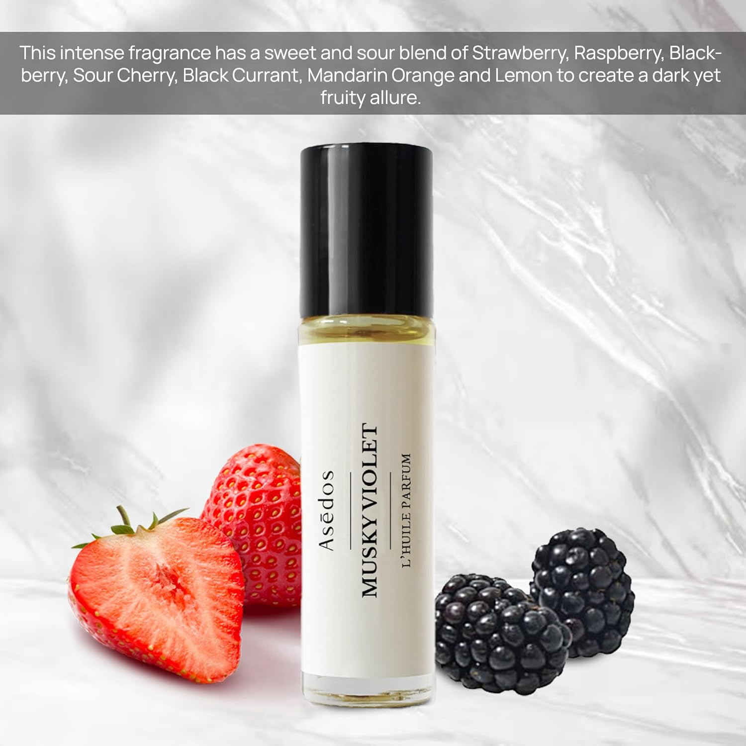 Asedos - Musky Violet Perfume Oil | Inspired by BB for Her | Rollerball | Unisex Attar Oil | Vegan, Paraben Free, Phthalate Free | Animal Cruelty Free | 10Ml 0.34 Fl Oz image number 2