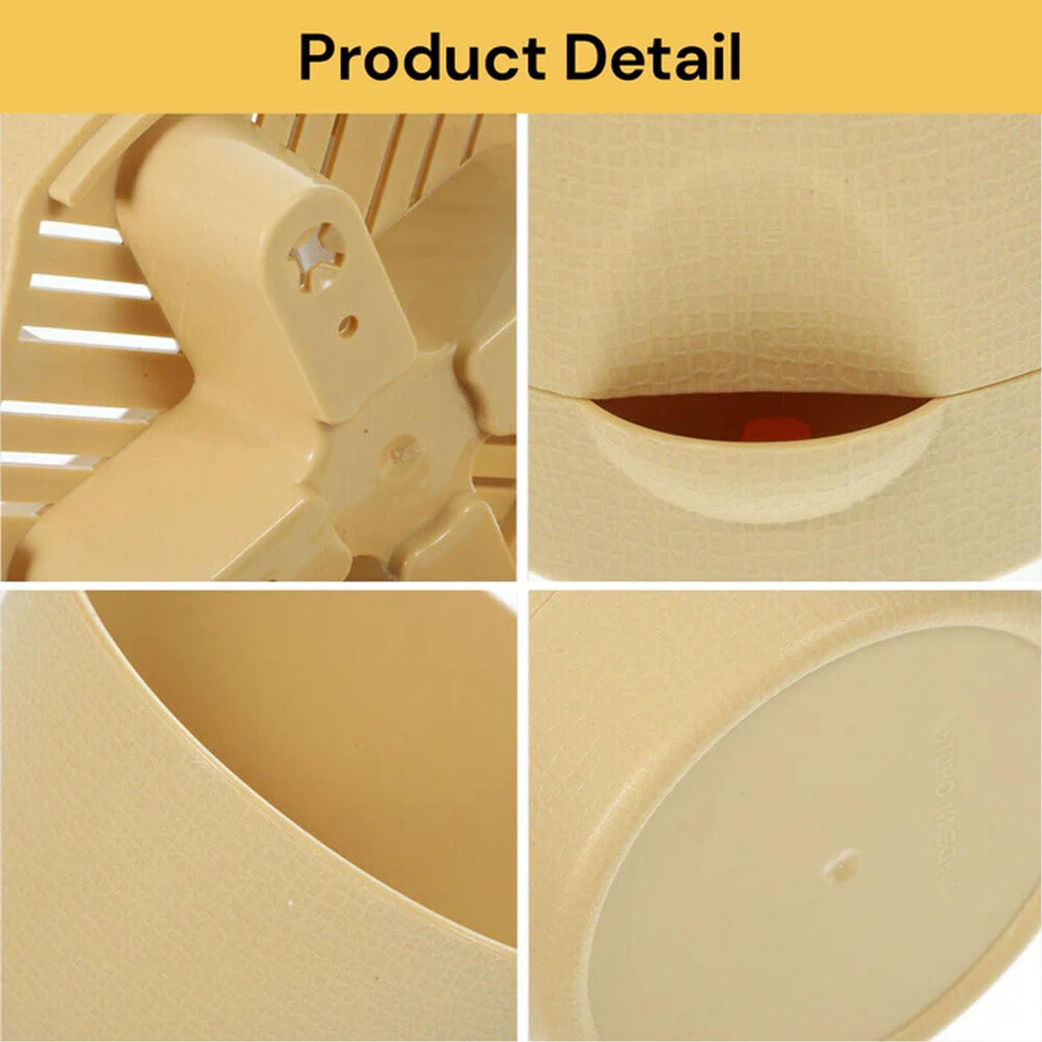 EZONEDEAL Indoor Self-Watering Planters, Planter Pots Indoor Self-Watering Planters with Drainage Holes & Saucers, Plastic Flower Pots, Nursery Planting Pots for Indoor Outdoor Plants (Grey) - Beige image number 4