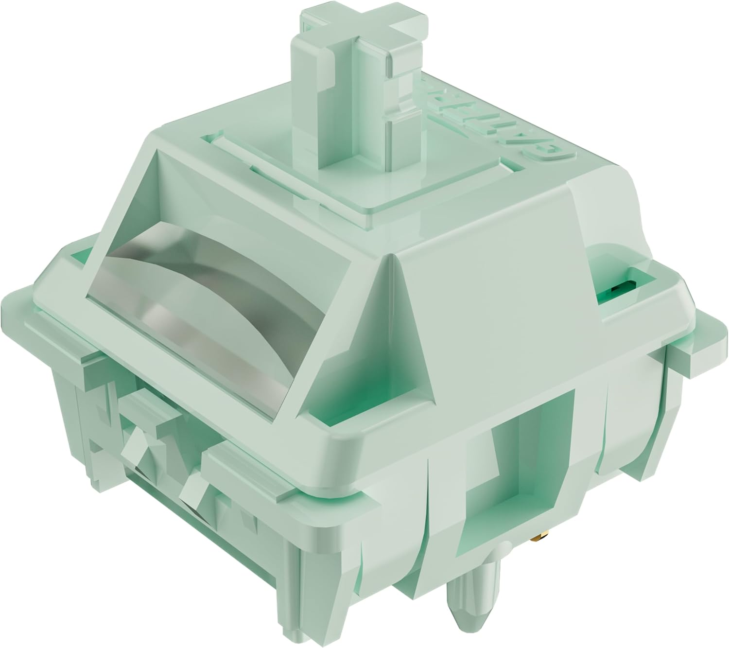 Gateron Coral Keyboard Switches for MX Mechanical Gaming Keyboard,Dual-Stage Spring 5-Pin 43Gf RGB SMD Pre-Lubed Full POM Linear Switches(108Pcs)