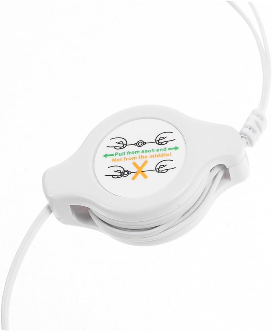 2Pcs Retractable in Ear Headphones Noise Isolating Earbuds with Lightweight Design for Sports Travel and Daily Use Comfortable Earphones for Clear Sound image number 3