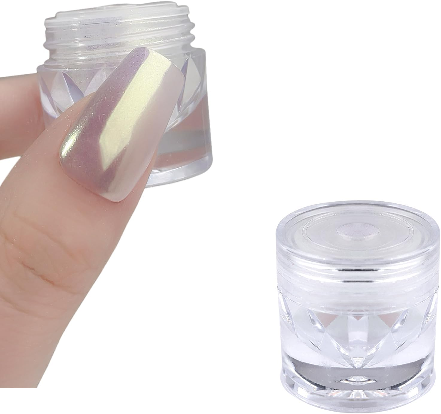 Chrome Nail Glitter Powder Moonlight Mirror Powder Glimmer Dust Shimmer Glitter Nail Art Decoration Nail Flakes image number 5