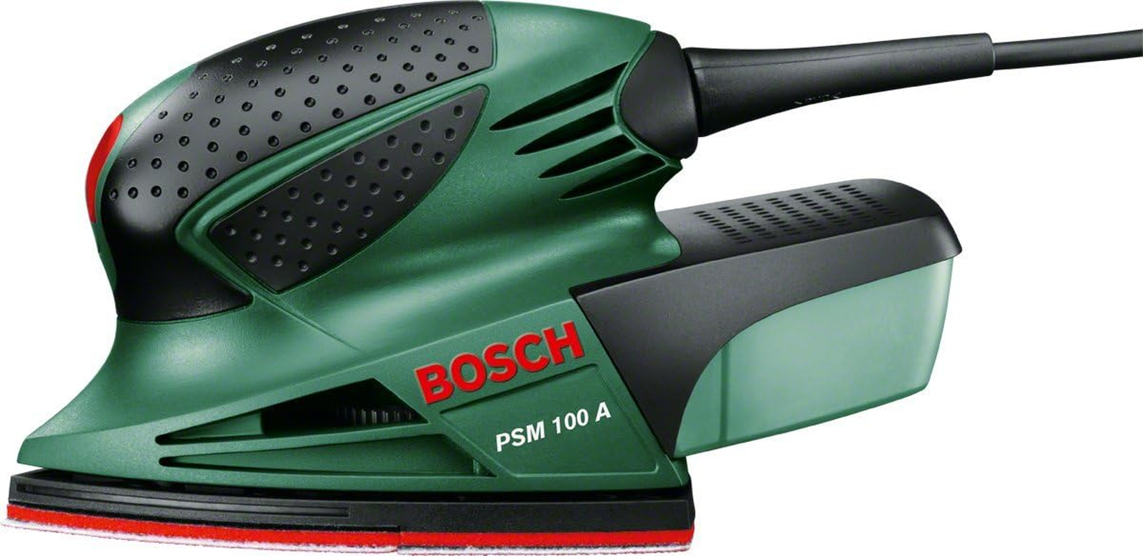Bosch Home & Garden 80W Electric Multi Detail Palm Sander Kit, Includes 3 X Sanding Sheets (PSM 80A). Made in Europe image number 4