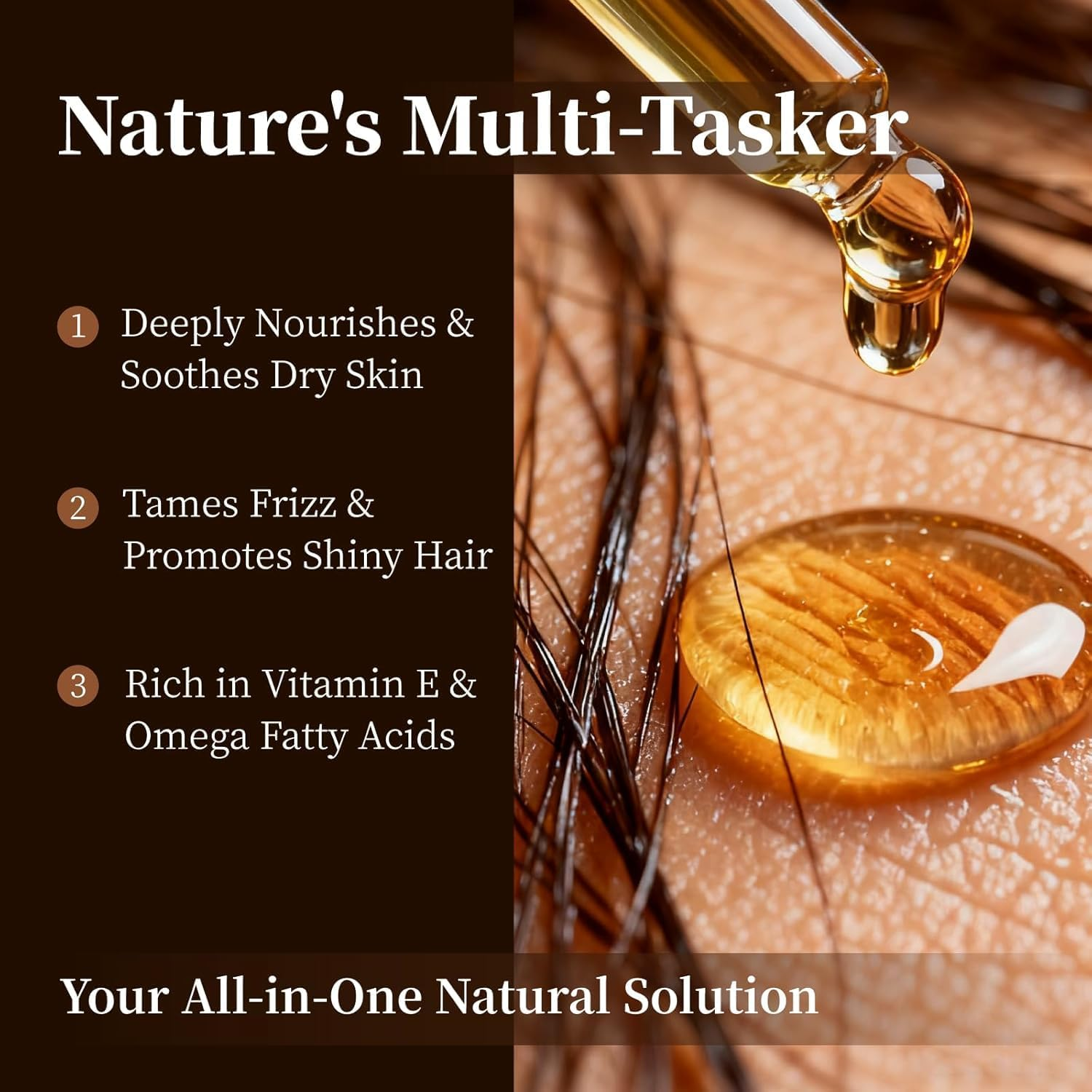 Sweet Almond Oil, 100% Pure Cold-Pressed Organic Moisturizer, Natural Conditioner for Skin, Hair and Body Care, Massage Oil, 500Ml image number 5