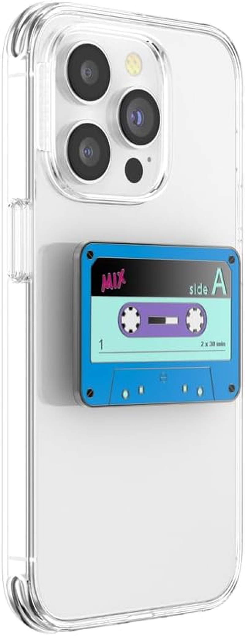 Popsockets: Popgrip - Expanding Stand and Grip with a Swappable Top for Smartphones and Tablets - Enamel Mix Tape - Enamel Mix Tape image number 5