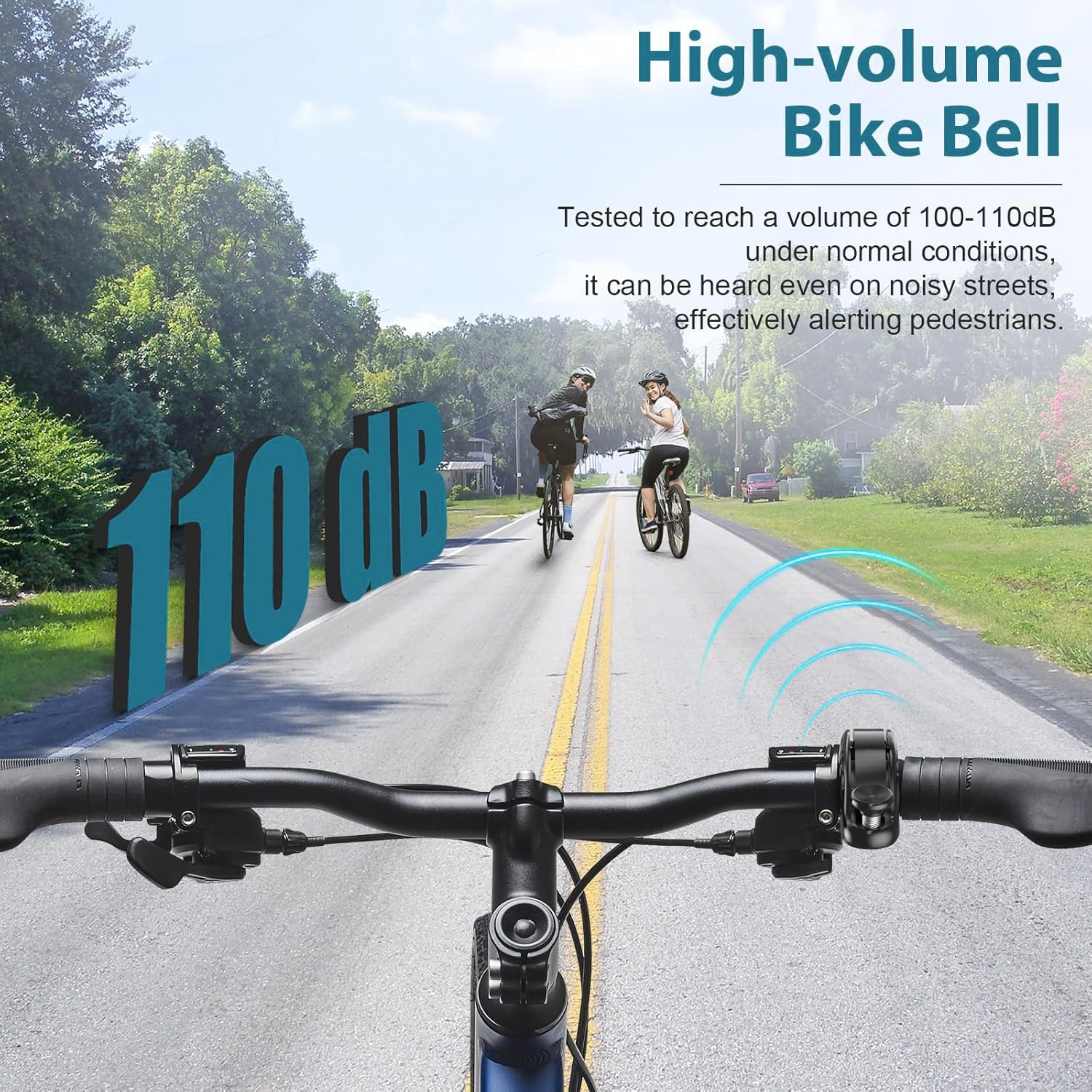 Bicycle Bell for Airtag, Airtag Hidden in the Bell, Waterproof, Incl. Screws & Tools, for Bike MTB Mountain Bike, Fits 22-31.8 Mm Handlebars image number 6