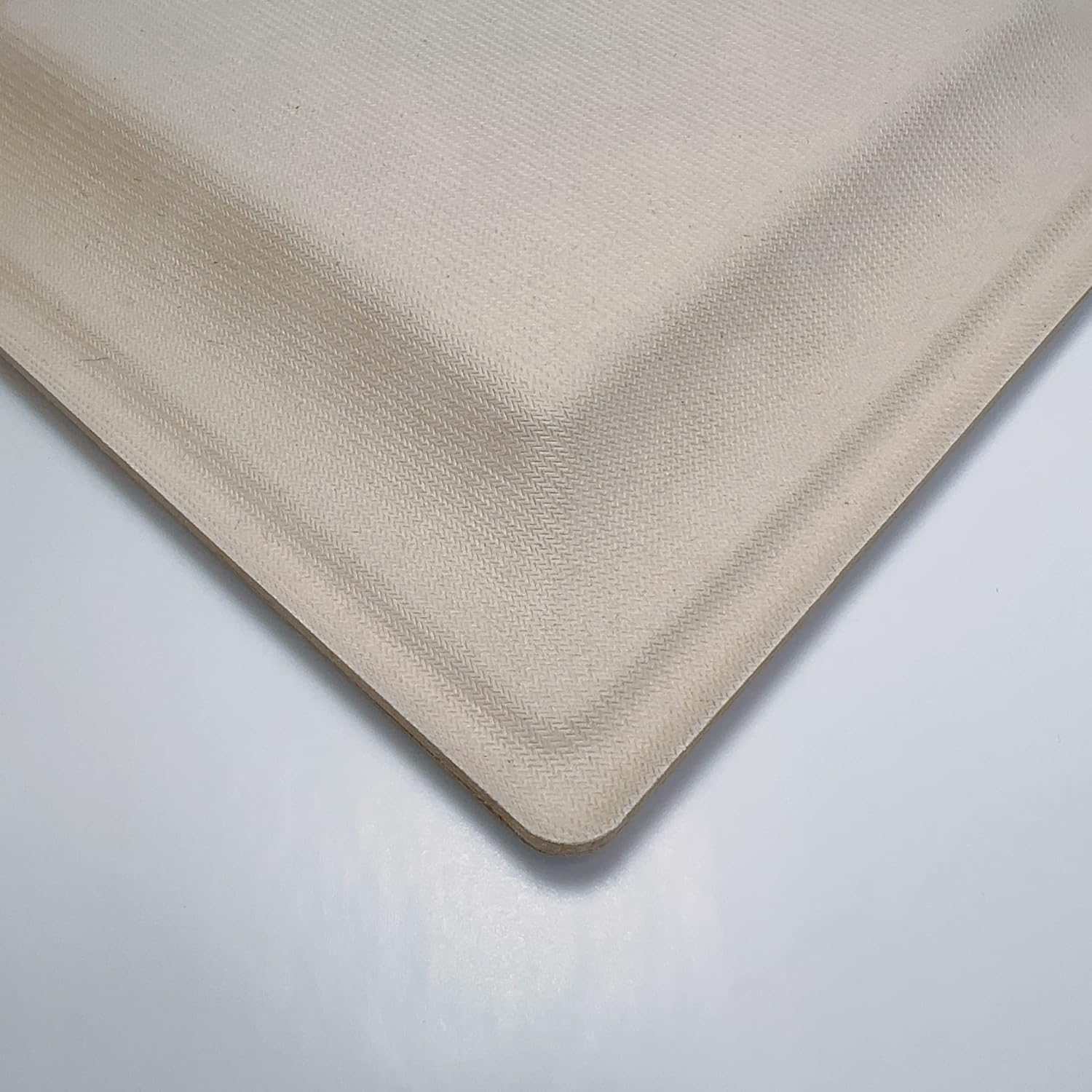 Xinligoods [6 Inch 50 Pcs] Biodegradable Square Disposable Paper Plates, Microwavable and Eco-Friendly, Sturdy, Suitable for Pizza, Dessert, Made of Bagasse Cane Fibers image number 2