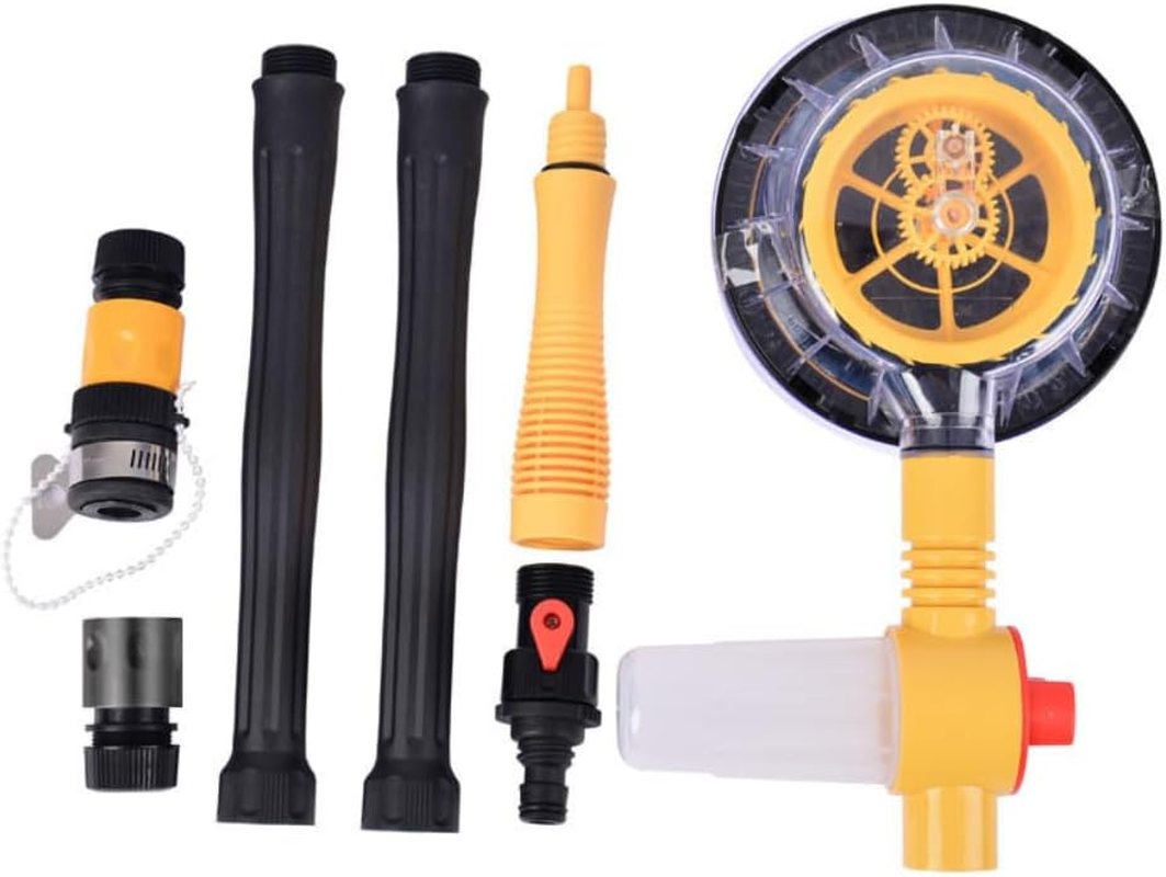 Poemtian Auto Rotating Car Wash Brush,Rotating Car Wash Brush with Soap Dispenser,High Pressure Cleaning Tool Multifunctional Car Automatic Foam Cleaning Kit image number 5