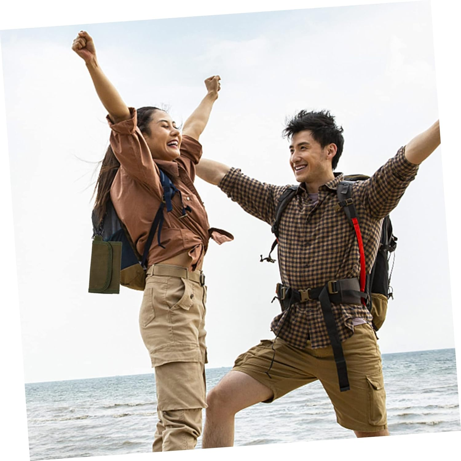 Yardwe Outdoor Wallet Nylon Camouflage Card Holder Travel