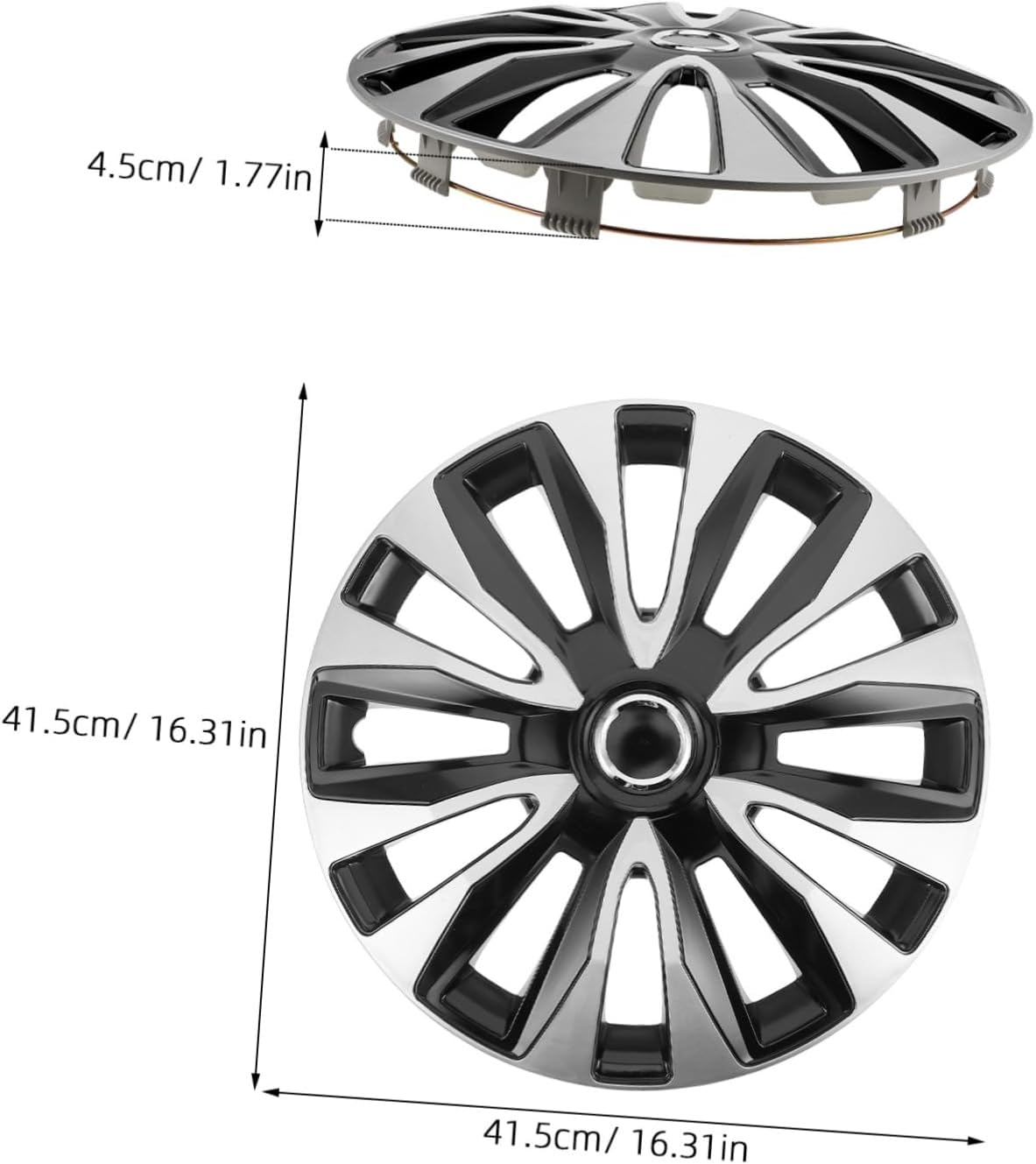 SOLUSTRE Hubcap Wheel Cover Replacement Snap Clip for Car Accessories Automotive Tire Rim Decorative Hub Caps for Wheels image number 6