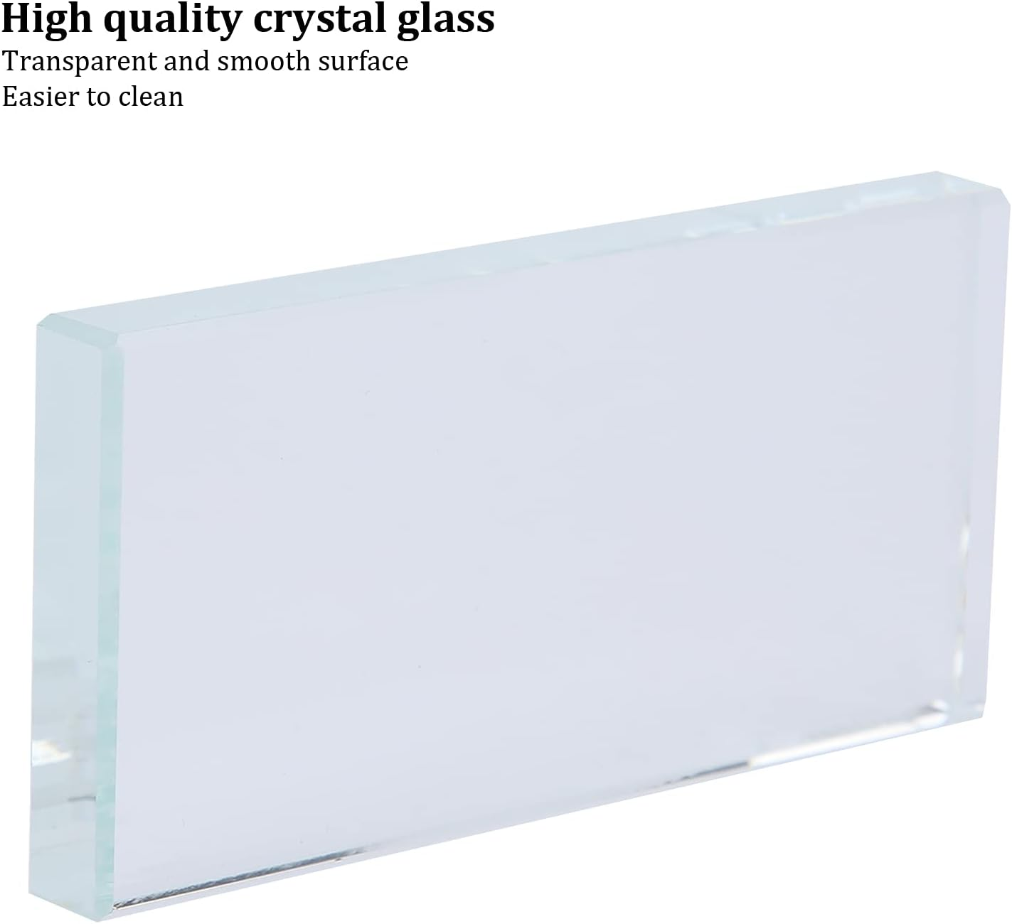 Tnfeeon Nail Art Palette, Glass Material Nail Mixing Plate, Spacious Design for Polish and Eyelash Glue, Ideal for Salons and Home Use