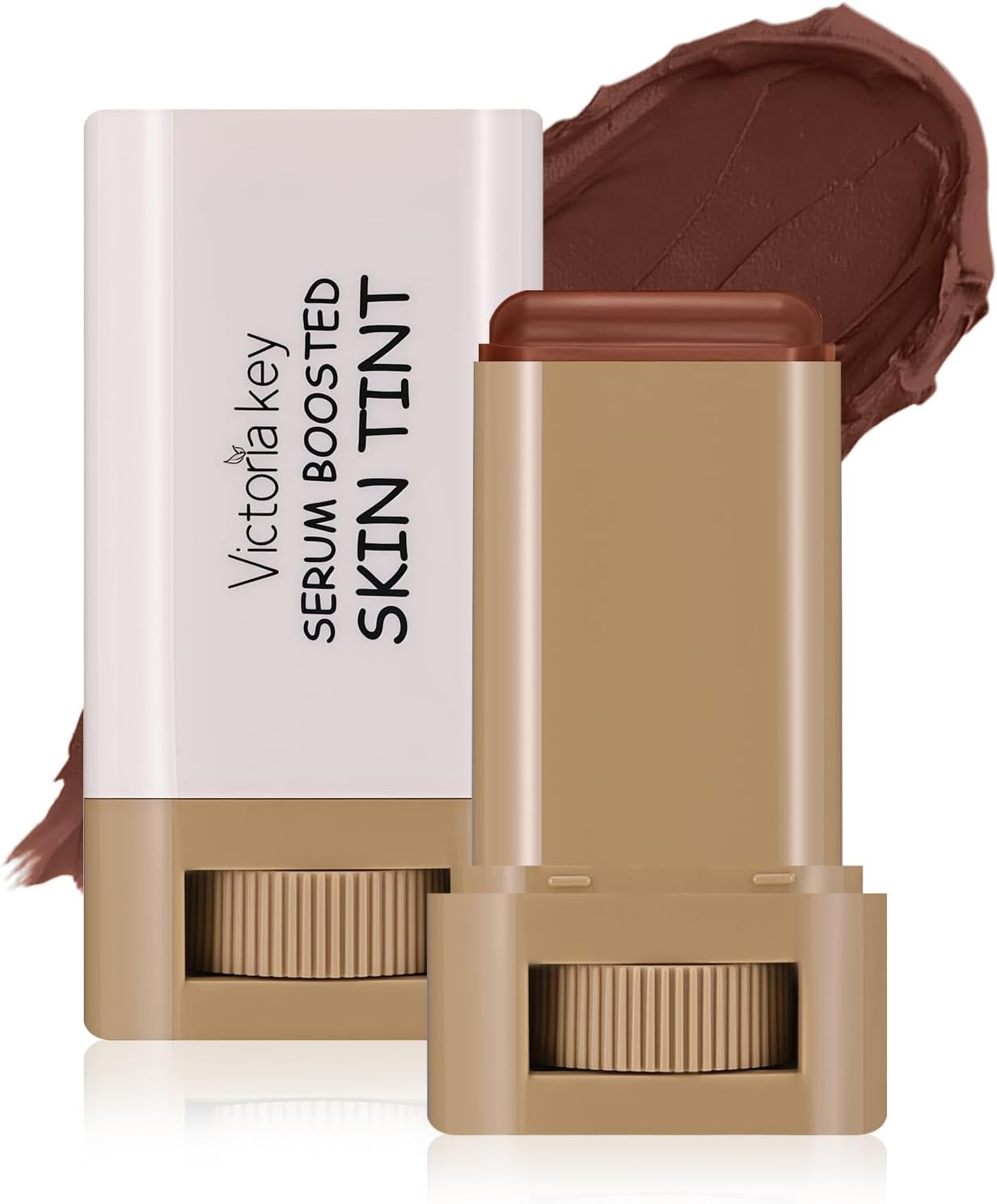 YBUETE Beauty Balm Serum Boosted Skin Tint,Foundation Stick Beauty Balm Serum Boosted Skin Tint Solid，Radiant and Dewy Finish,Solid Face Tinted Foundation for Women Natural Finish Makeup #6