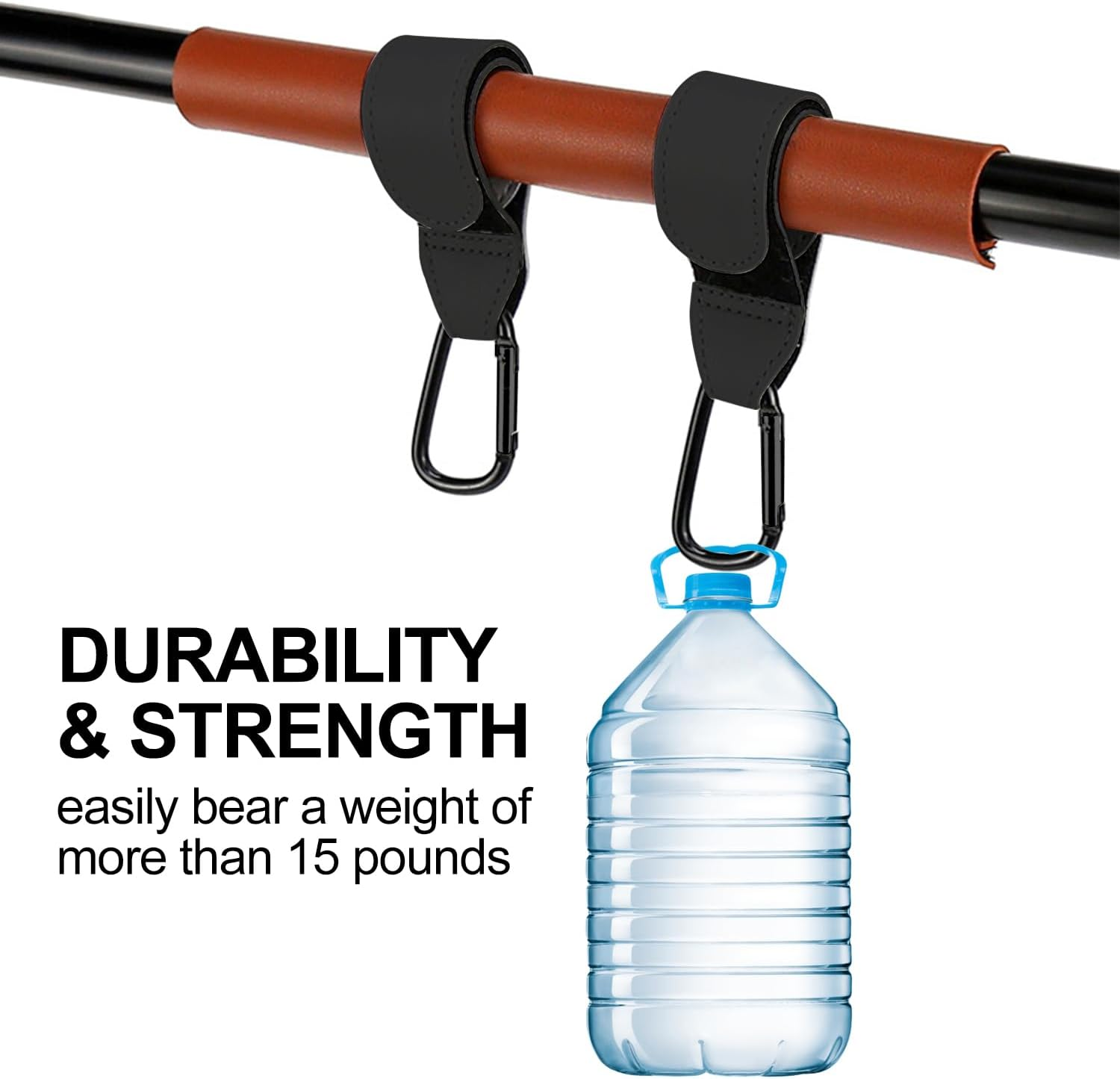 2PCS Baby Stroller Hooks Clips, Convenient Pushchair Accessories Mommy Bag,Hooks for Hanging Diaper Bags, Multipurpose Hooks for Grocery Shopping Bags image number 3