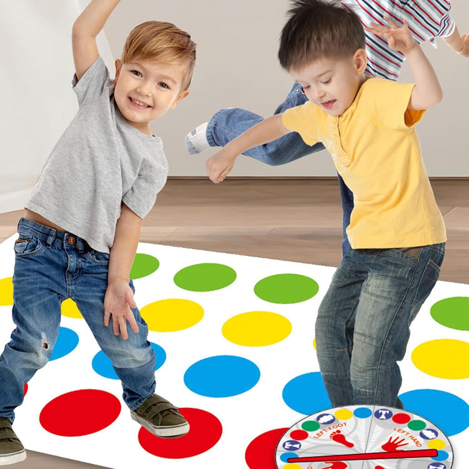 Twisting Game for Kids Adult, Twisters Game, Floor Game Twisting Activity Mat, Floor Mat Game with Spinner, Games Interactive Toys, Twist Poses Large Mat for Kids Adults Gifts image number 5