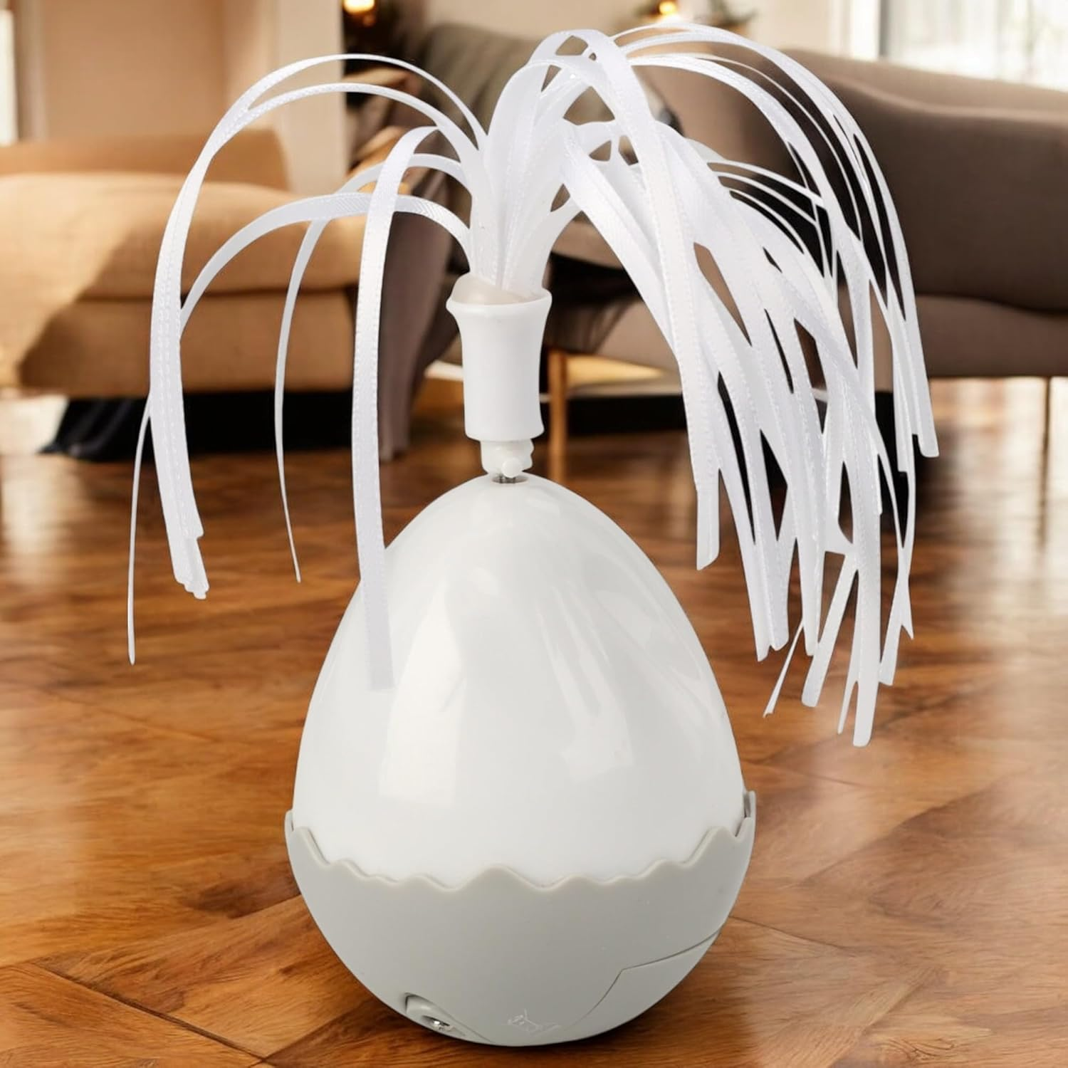 MIJOMA Battery Operated Cat Toy Egg - 360&deg; Rotating Interactive Toy with Interchangeable Attachments, 6 X 12 Cm image number 6