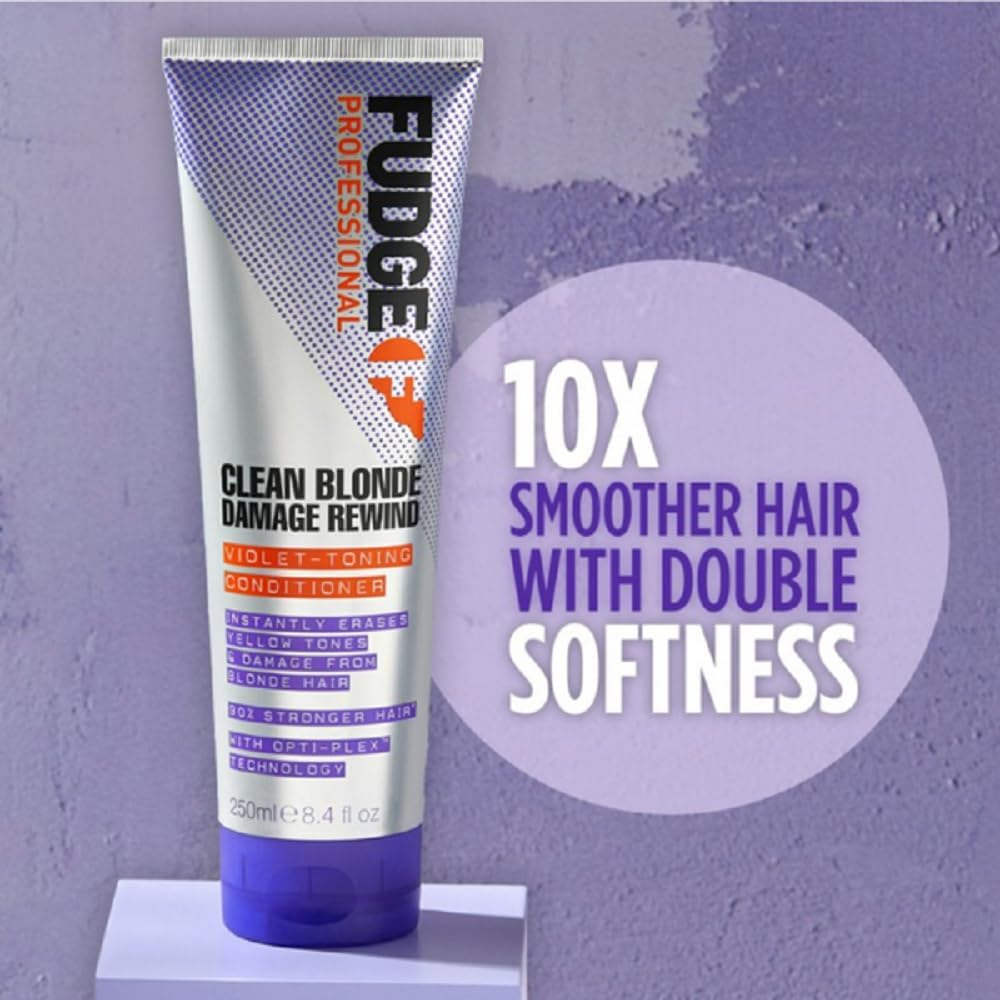 Fudge Professional Purple Toning Conditioner, Clean Blonde Damage Rewind Conditioner, for Blonde Hair, 250 Ml image number 5