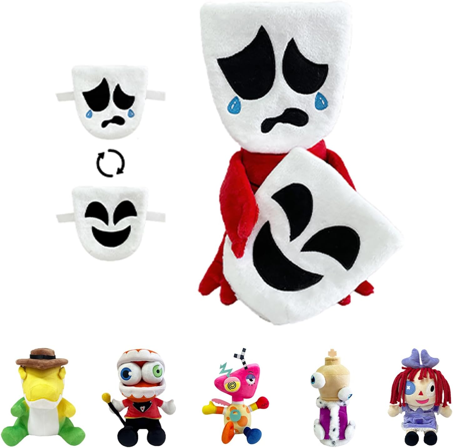 POPOYU Digital Plushies Stuffed Plushie Doll, the Amazing Circus Jumper Plush Toys, Cute Soft Stuffed Figure Plush Doll for Kids Boys Girls TV Fans Birthday Gifts image number 2