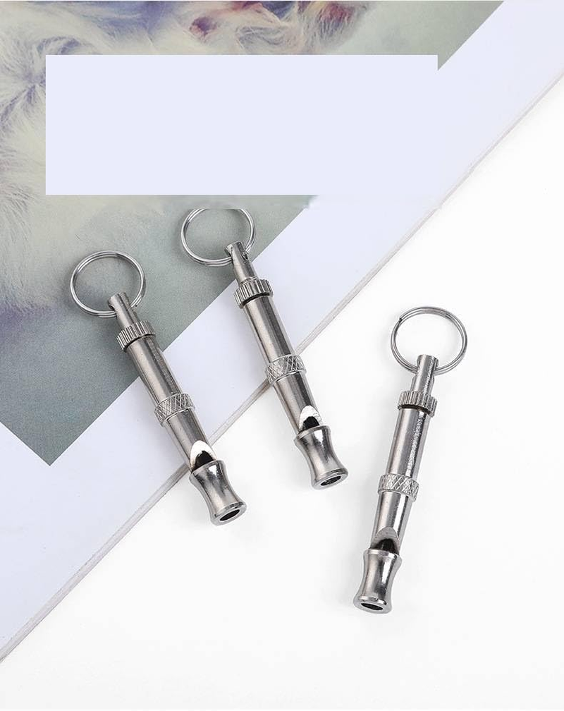 Ultrasonic Dog Training Whistle: Silent Dog Whistle to Stop Barking Neighbor'S Dog and Recall Pets, Aggressive Dog Deterrent (Silvery, One Size)