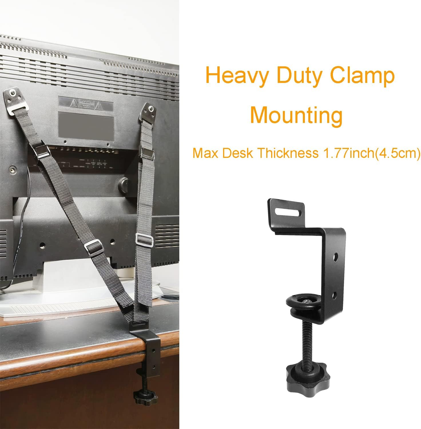 JOLIRSBOX Child Proof TV Safety Straps- TV Earthquake Strap Furniture Anchors Work for Baby Proofing Secures to TV Stand and Walls,Heavy Duty Metal Plate, Adjustable Strap, No Plastic Parts image number 3