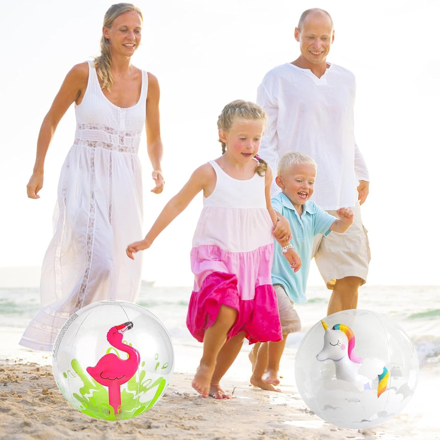 Pack of 2 Inflatable Water Balls, Inflatable Beach Balls, Water Ball, Children'S Beach Ball, Pool Party Toy for Children, Adults, Beach, Pool Party, Outdoor Activities, Diameter 30 Cm image number 5