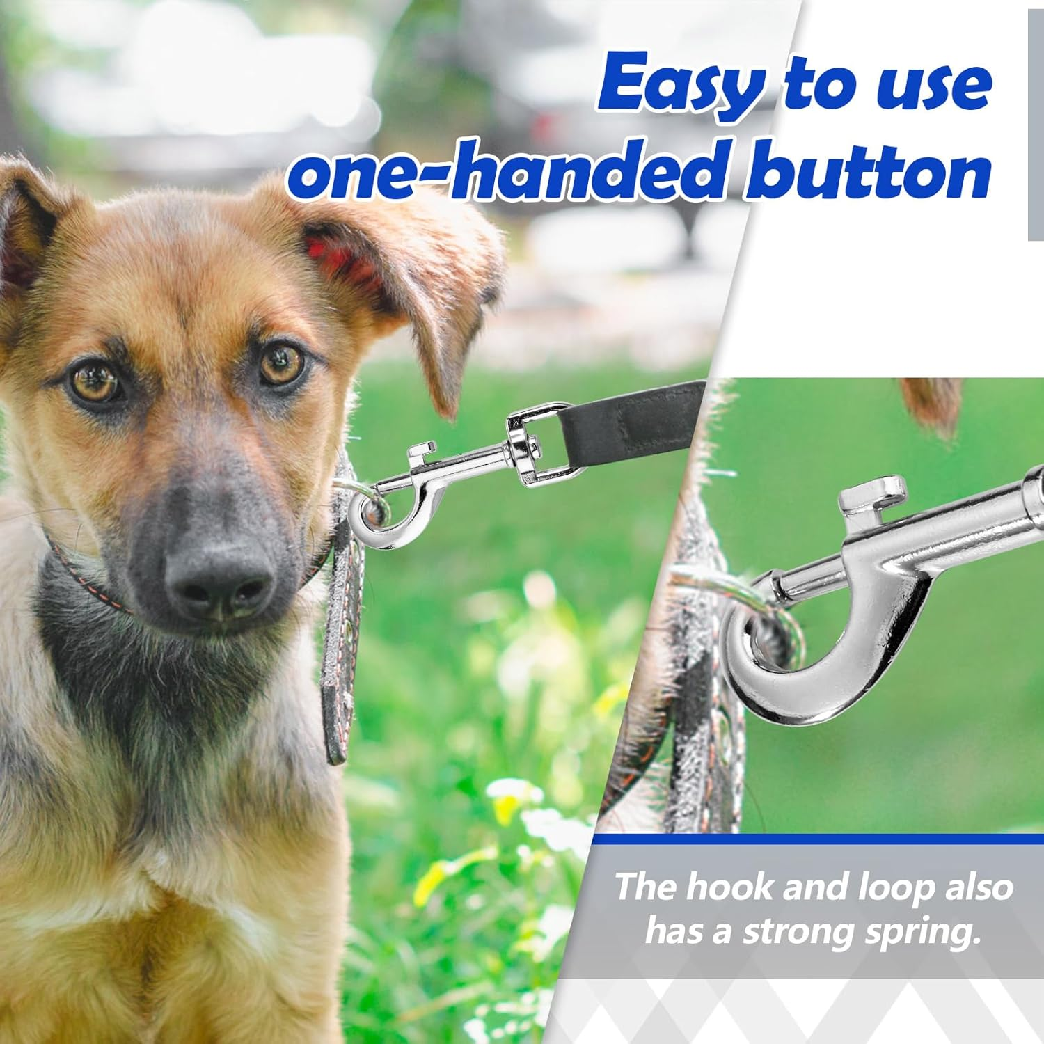 10Pcs Swivel Snap Hooks, Heavy Duty Metal Flag Clips for Flagpole Rope, Dog Leash Clip Collar Hardware, Clasp for Pet Leash, Key Chain, 3.1X0.6In image number 5