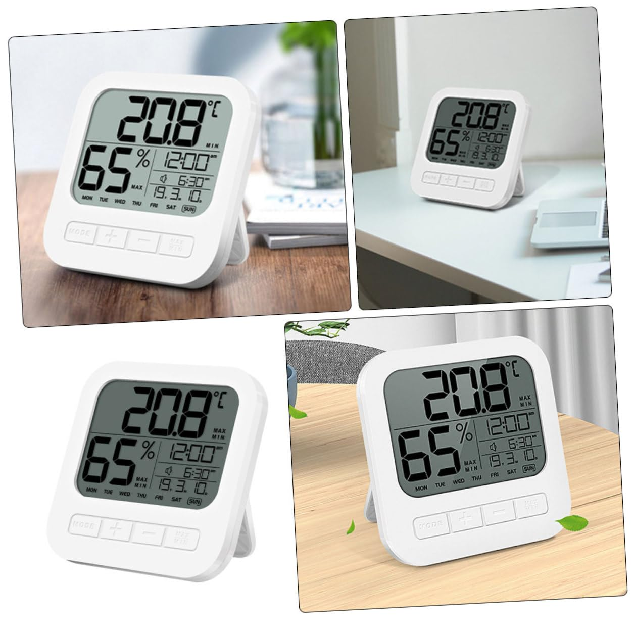 Digital Indoor Hygrometer Thermometer with High Accuracy Humidity LCD Display Records Alarm and Snooze for Home Nursery Office Climate Monitoring image number 4