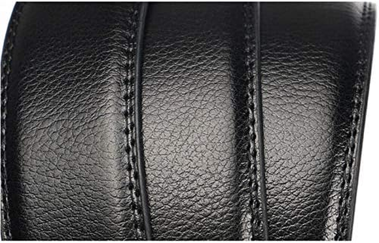 Ariv Hommey Men'S Genuine Leather Belt Adjustable Waistband and Cuttable Length | Steel Auto-Lock Buckle | Durable Everyday Use for Casual & Office - Black image number 6