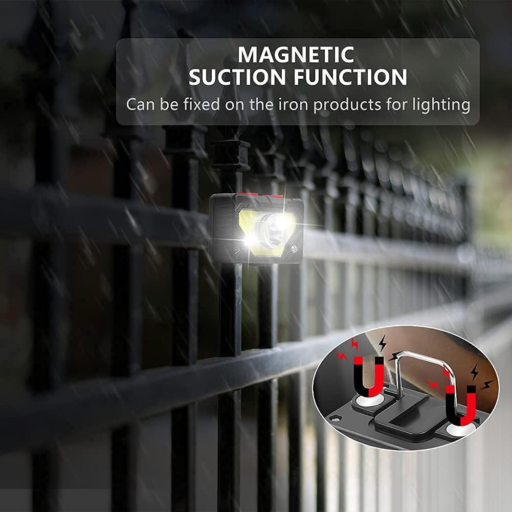 GRUTTI Head Lamps Outdoor LED Rechargeable Hiking Headlamps Flashlight 2 Pack for Camping, Forehead, Waterproof, USB Charge, 8 Modes image number 1