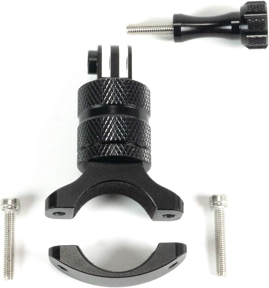Handlebar Bike Mount with 360 Swivel for Gopro11/10/9/Max, Insta360 GO2/GO 3, X3/X2/RS/R &ndash; 100% CNC Aluminum, 22-34Mm Adjustable Clamp Works with Most Mountain Bikes image number 6
