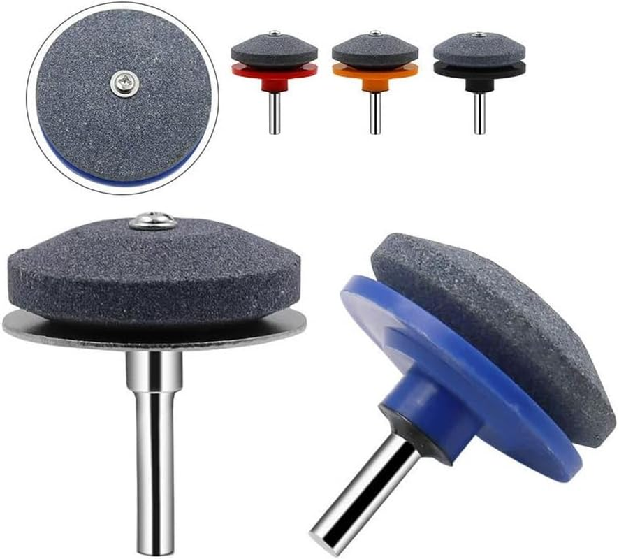 WADY 4Pcs Universal Lawn Mower Blade Sharpener & Balancer,Multi-Sharp Rotary Tool for Power Drill, Hand Drill, and Lawnmower Blades,Durable Lawn Mower Blade Sharpeners for Precision Sharpening image number 6