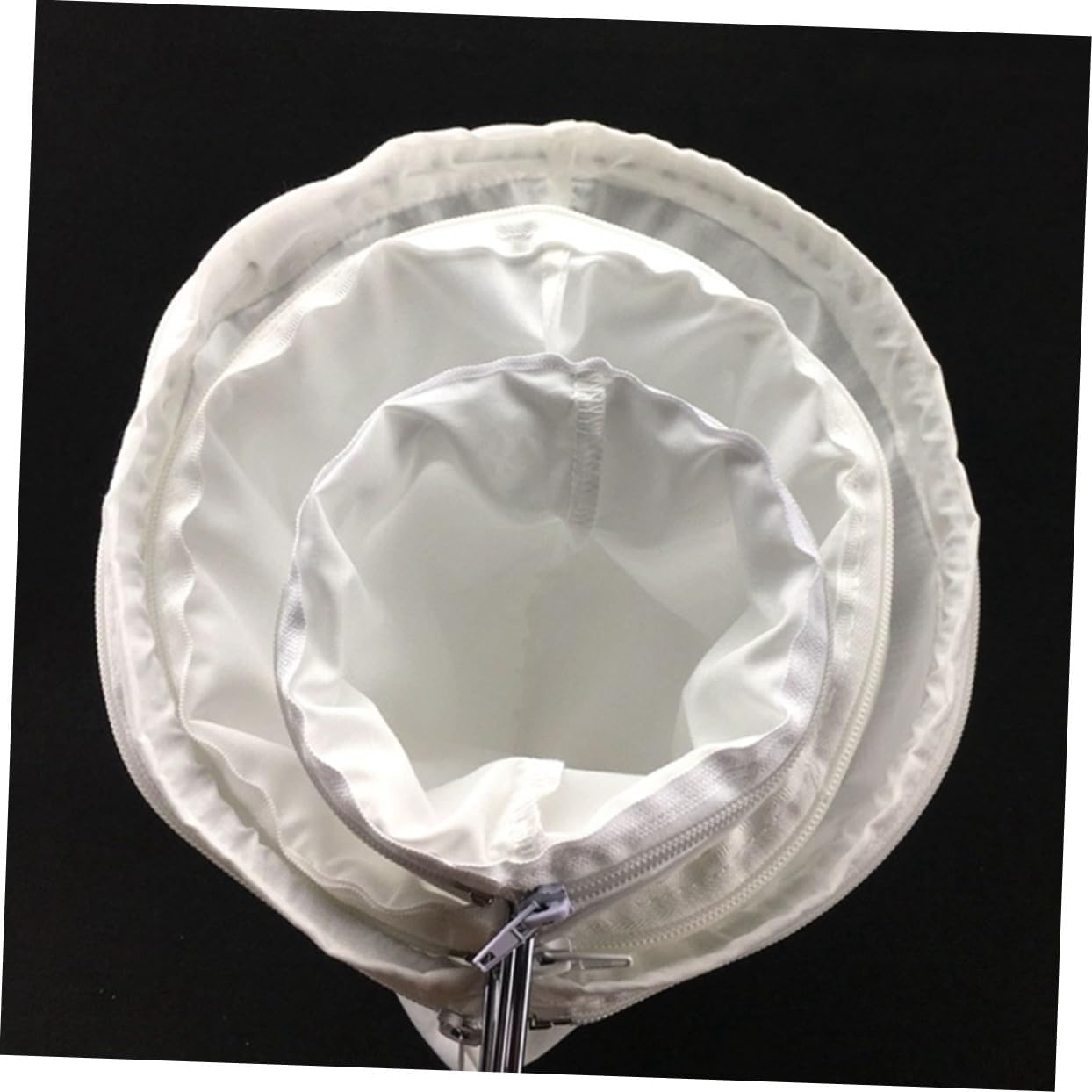 COHEALI Reusable Milk Tea Filter Bag Strainer for Drip Coffee Tea Brewing Stainless Steel Handle S image number 4