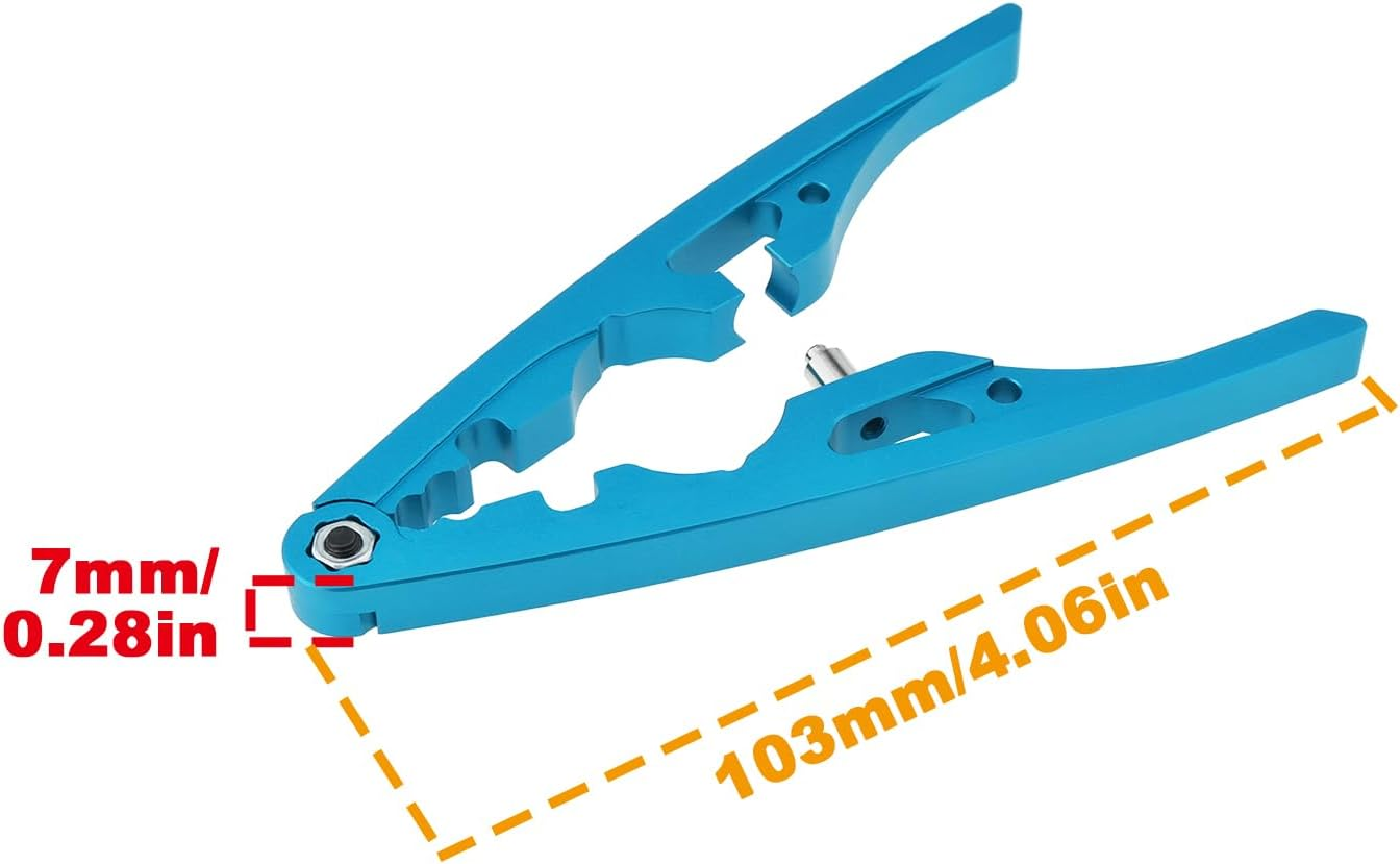 Create Idea RC Damper Pliers Model Car Shock Absorber Clamp 103X7Mm Compatible with Tam-Iya 42276 image number 1