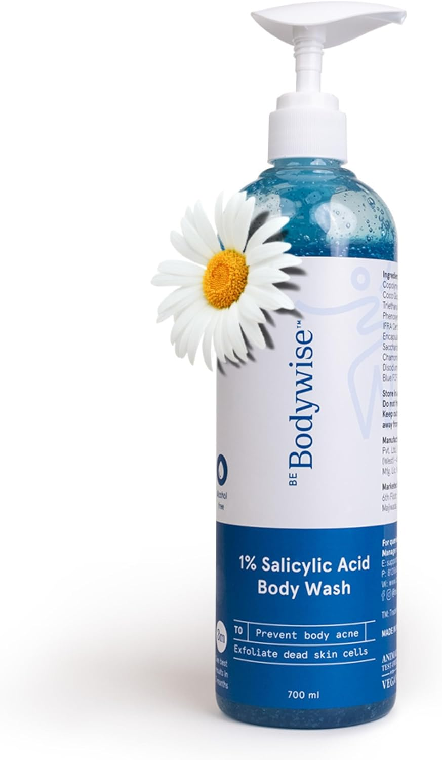 Be Bodywise 1% Salicylic Acid Body Wash 700Ml | Prevents Body Acne, Bumpy Skin, Exfoliates & Deep Cleanses Skin | Paraben & SLS Free | Suitable for All Skin Types | Body Shower Gel image number 4