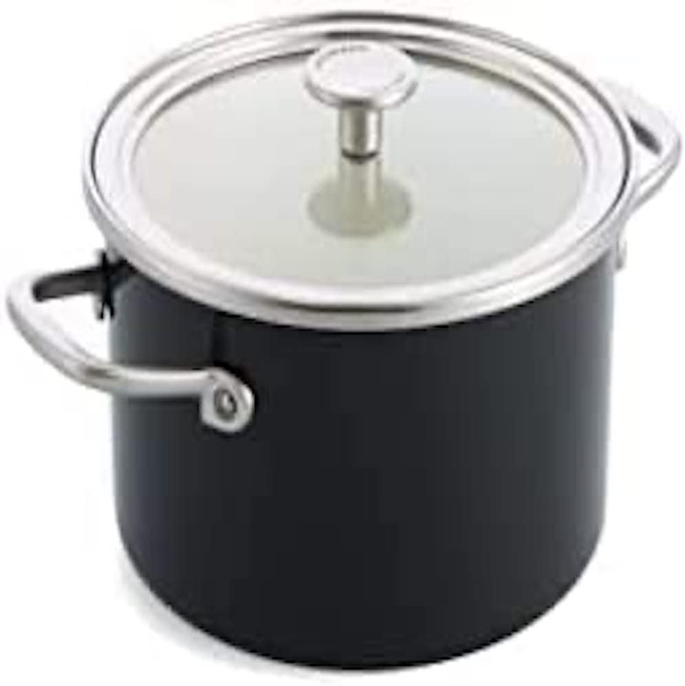 Kitchenaid Steel Core Enamel 16 Cm/1.3 Litre Saucepan with Lid, German Engineered Enamel, Induction, Oven Safe, Almond Cream