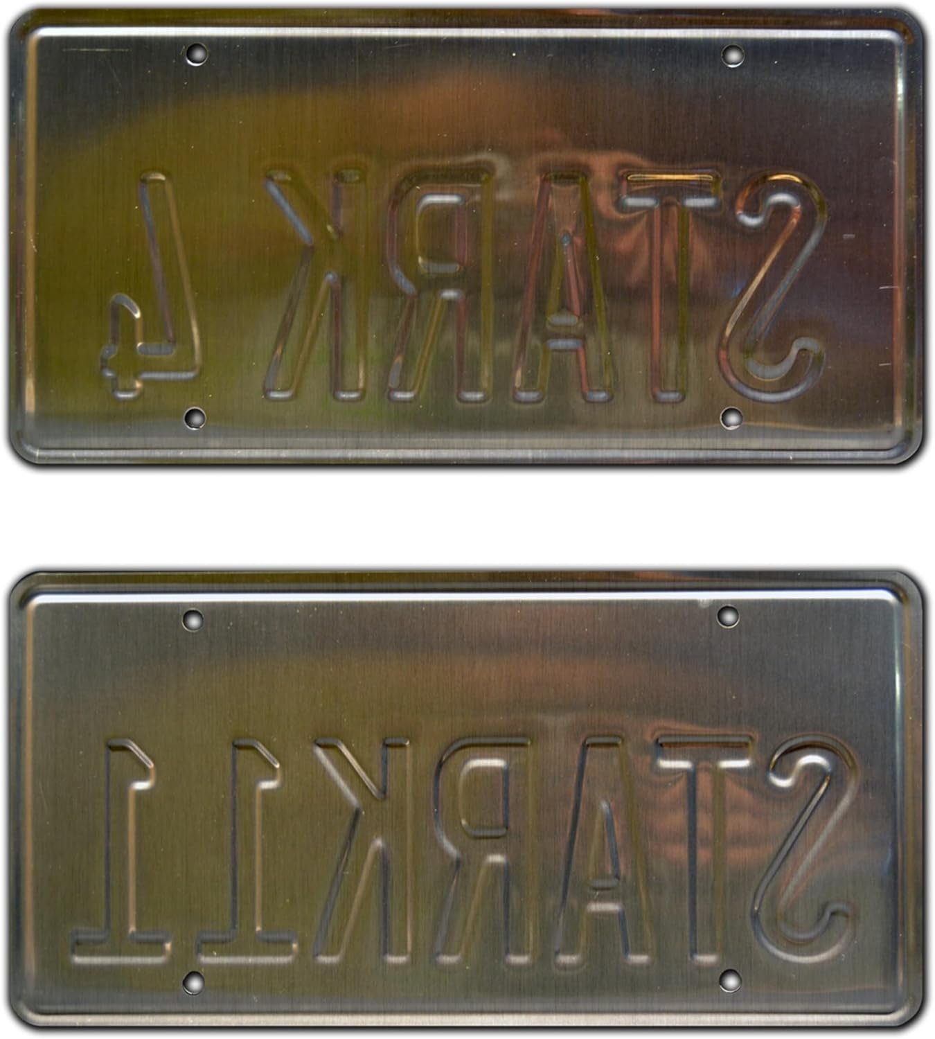Iron Man | Stark 4 + 11 | Metal Stamped License Plates image number 2