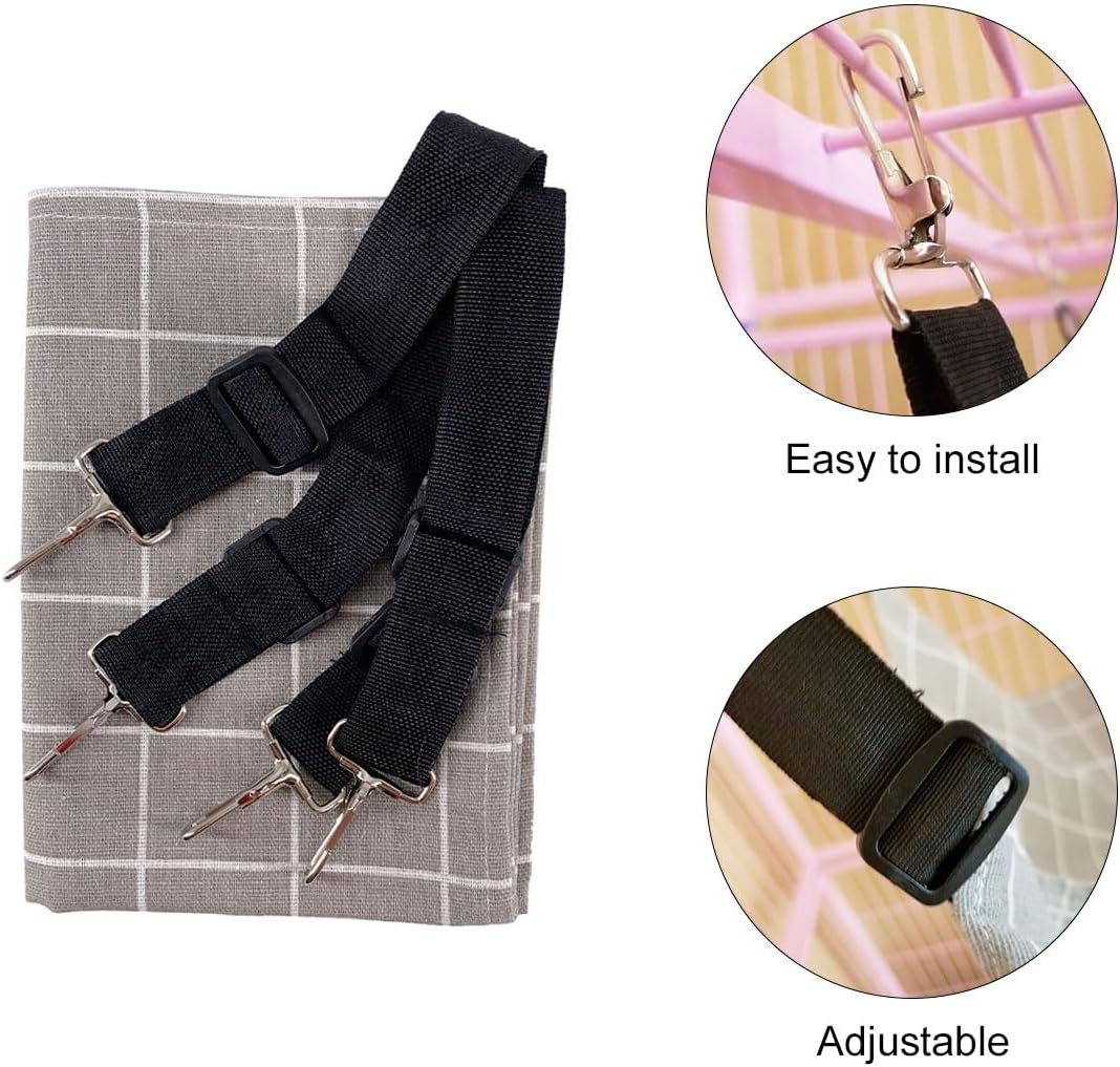 Cat Hammock, Pet Cage Hammock, Pet Hammock, Cat Swing, with Adjustable Straps, Suitable for Pets Weighing No More than 9 Kg (57 X 47 Cm)