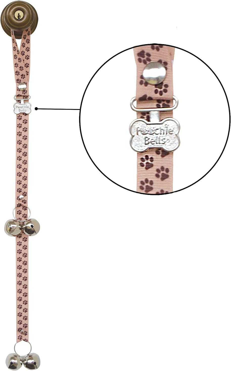 Poochiebells Verified Potty Training Dog Doorbells, Simple and Effective Puppy Housetraining Bell Tool with Easy, Step-By-Step Instructions, Dog'S Life Collection