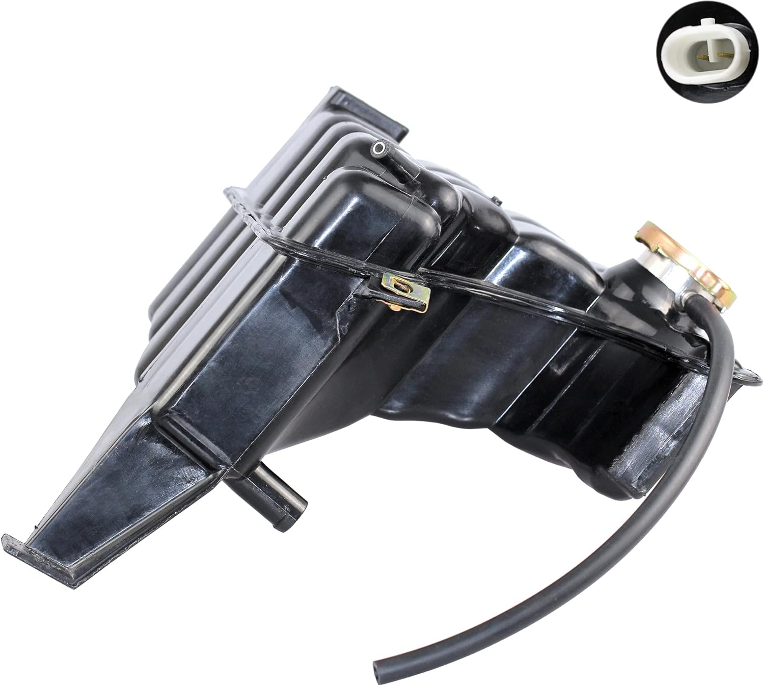 BOXI Coolant Reservoir Bottle Tank with Cap for 1996-1999 Cadillac Deville / 1994-2002 Eldorado / 1993-1997 Seville (Replaces 19129961) image number 5