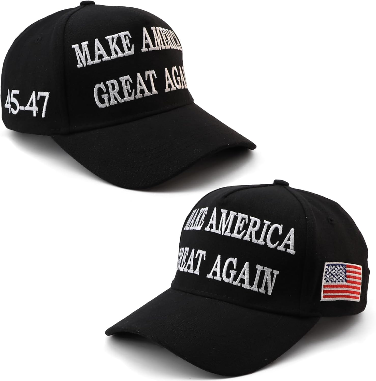 Nigua MAGA Hat,45-47 Trump 2024 Hat Make America Great Again Slogan Baseball Cap