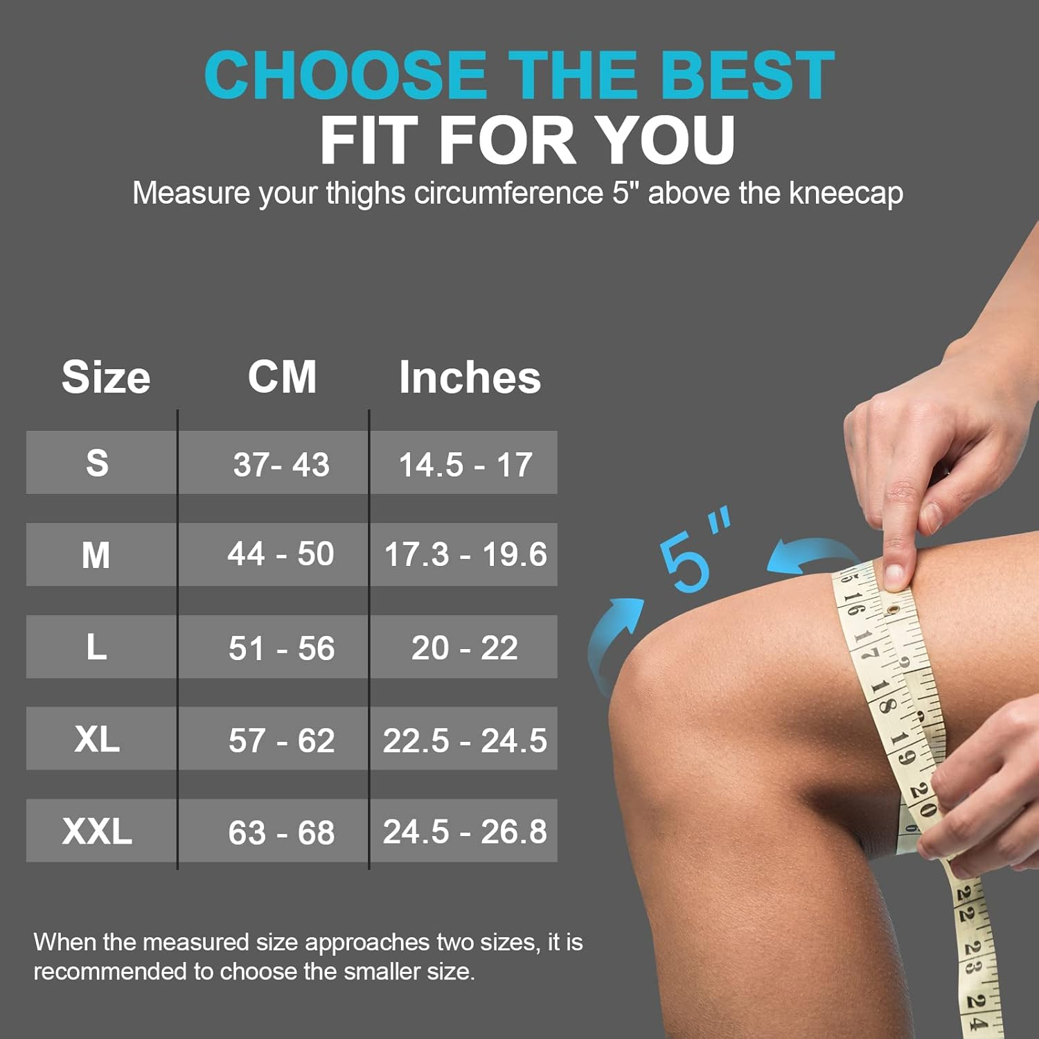 NEENCA Knee Sleeve &ndash; Knee Braces for Knee Pain, Compression Sleeve with Bamboo Carbon Fibers, Knee Support with Arthritis, Meniscus Tear, Swelling, ACL, Joint Pain Relief image number 6