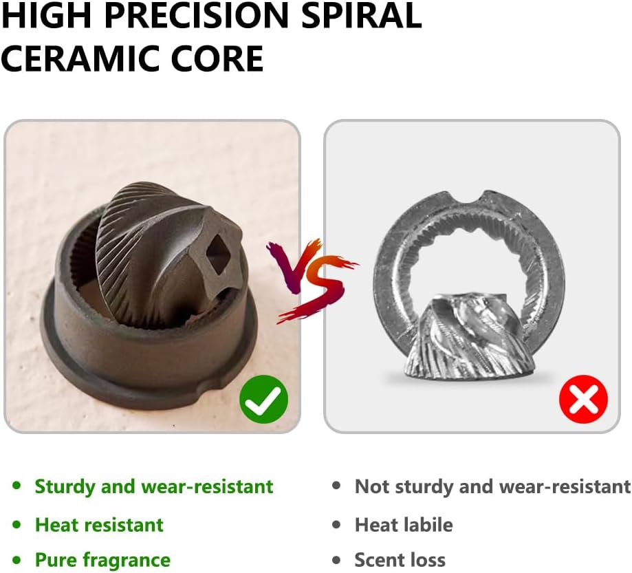 VECH Coffee Grinder, Electric Burr Coffee Grinder, Portable Coffee Bean Grinder,With Multiple Grind Settings,Rechargeable, Black image number 4